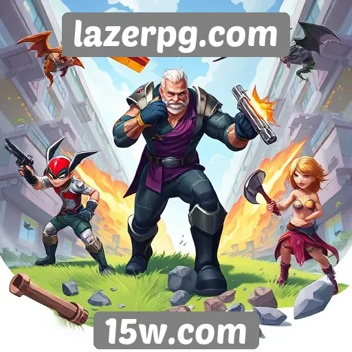 Diversidade de gêneros de jogos disponíveis em lazerpg